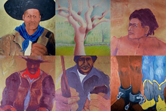 Hank Kearsley 6 tiles of mosaic art